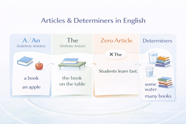 Articles & Determiners in English (With Simple Rules & Examples)