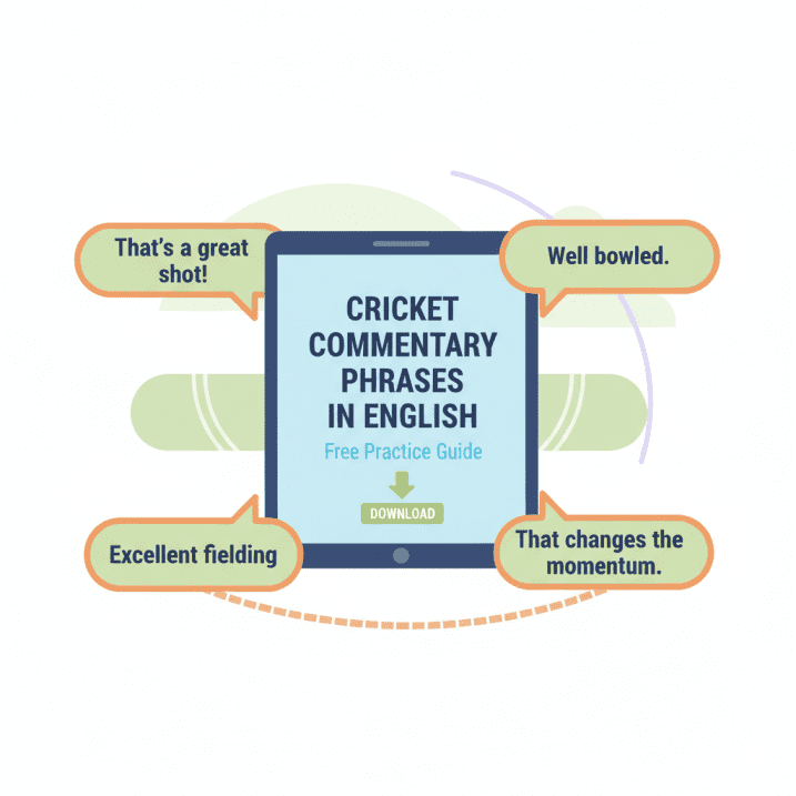 Cricket Commentary Script PDF (Free Download) - Practice English Online