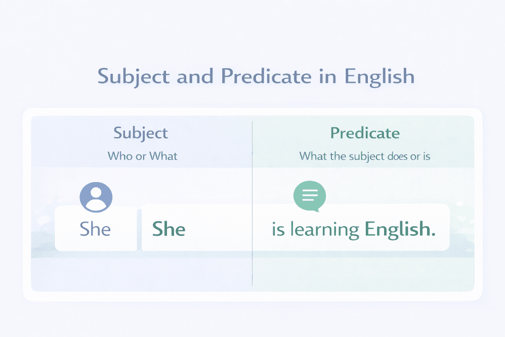 Subject and Predicate – Definition, Rules & Examples