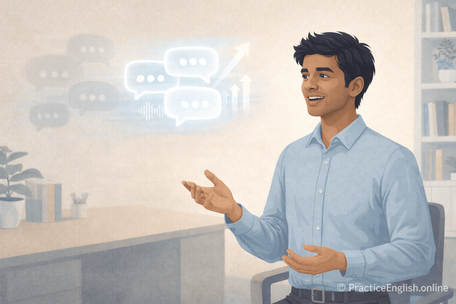 Indian professional learning to speak English without accent holding them back in workplace