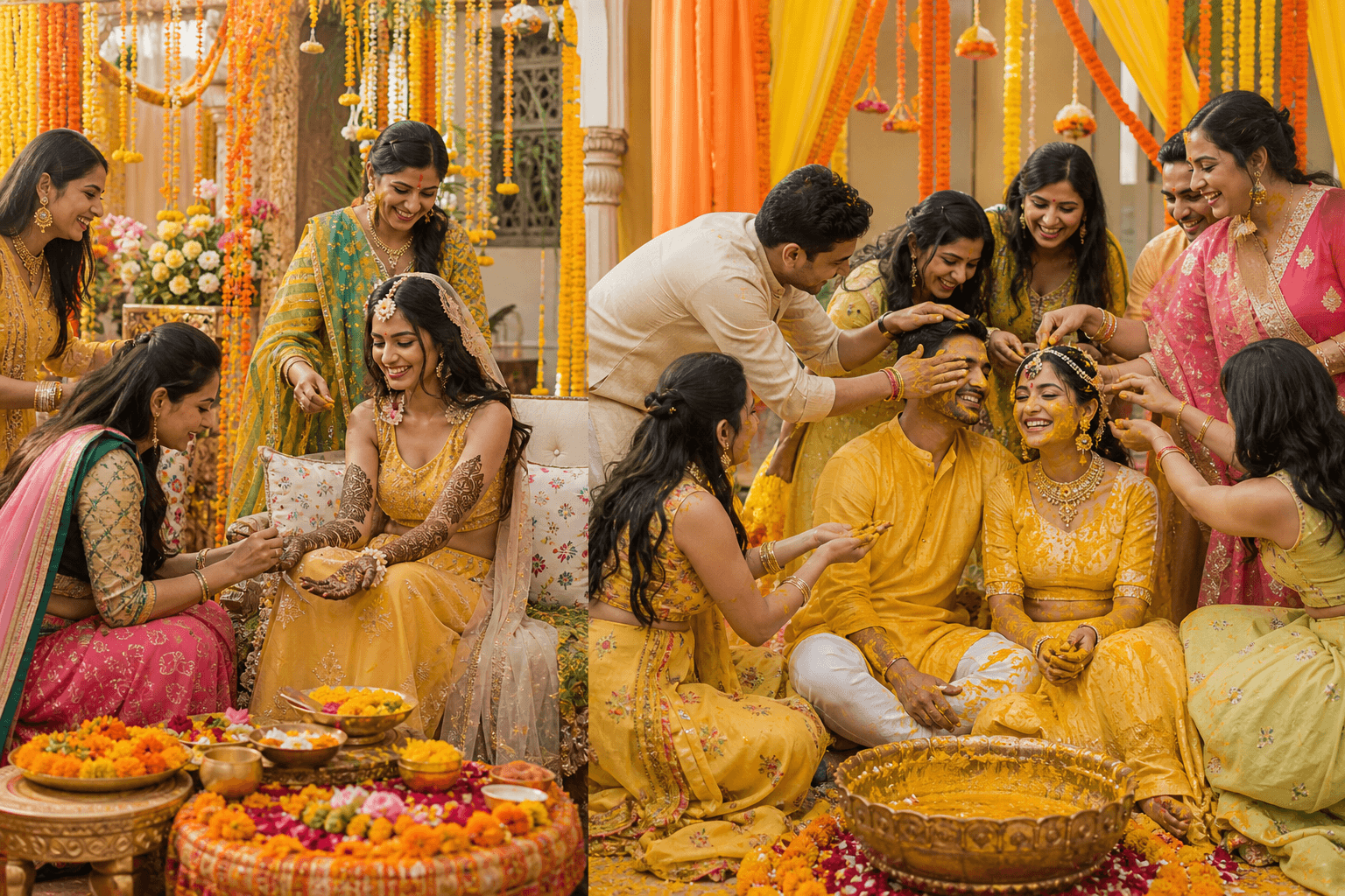 Indian pre-wedding ceremonies Mehendi and Haldi — English vocabulary for Indian wedding traditions